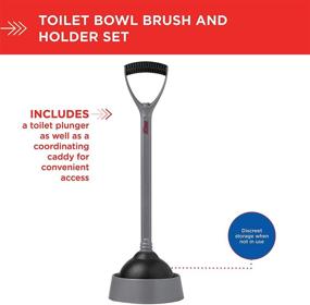 img 2 attached to 🚽 Get organized with the Liquid-Plumr Storage 6.75” x 22” Toilet Plunger with Caddy (Color May Vary)