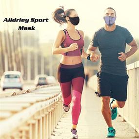 img 3 attached to 🎭 Alldriey Adjustable Sport Face Mask: Reusable & Washable, Multi-Layer Design with Adjustable Strap