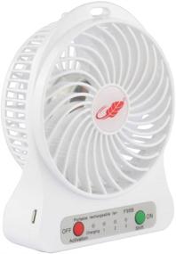 img 3 attached to 🌬️ LNtech Portable Mini USB Fan - Rechargeable Cooling Fan for Office, Home, and Travel