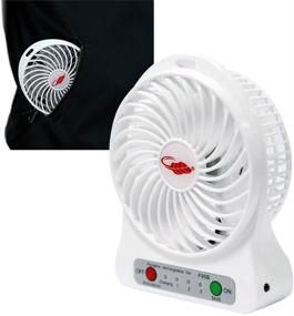 img 4 attached to 🌬️ LNtech Portable Mini USB Fan - Rechargeable Cooling Fan for Office, Home, and Travel
