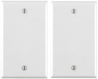 🔌 leviton 2-pack 80714-w 1-gang no device blank wallplate, standard size, thermoplastic nylon, box mount, white, 2 pack - improved seo logo