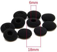 🎧 airsn 10 pack replacement ear foam: ideal for 18mm earpieces, headphones, walkie talkies logo