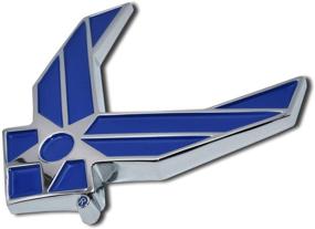 img 1 attached to Эмблема автомобиля Air Force Wings Blue Chrome высокого качества