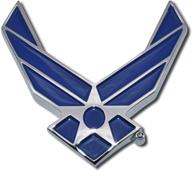 high-quality air force wings blue chrome car emblem logo