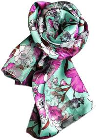 img 2 attached to Crown Lightweight Spring Floral Fashion Women's Accessories in Scarves & Wraps