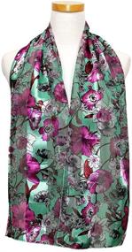 img 1 attached to Crown Lightweight Spring Floral Fashion Women's Accessories in Scarves & Wraps