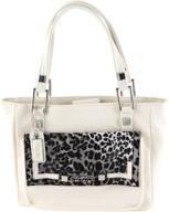 christian audigier magda tote white logo