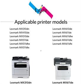 img 3 attached to 🖨️ Leize Remanufactured Lexmark 601H 601 60F1000 60F1H00 Toner Cartridge High Yield 10,000 Pages for Lexmark MX310 MX410 MX510 MX511 MX610 MX611 Printer, 1-Pack Black - Enhanced SEO