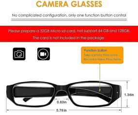 img 3 attached to 📷 Camera Glasses - HD 1080p Video Glasses with Wearable Mini Video Recorder - The Perfect Gift for Your Loved Ones