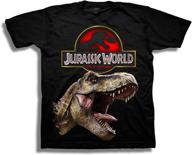 🦖 jurassic world boys 2 logo & t-rex short sleeve t-shirt: roar into adventure! logo