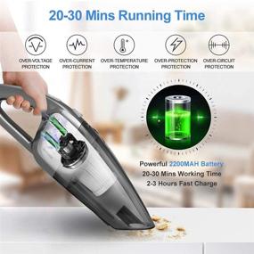 img 3 attached to 🧹 Portable Cordless Handheld Cleaner for Efficient Cleaning