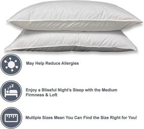 img 3 attached to 🛏️ Pillowtex Queen Size Firm Premium Polyester Pillow for Enhanced Comfort and Support