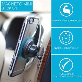 img 3 attached to 📱 Tackform Magnetic Phone Mount with Stick On Base – Versatile Cell Phone Holder for Car, Kitchen, Bedside, Bathroom