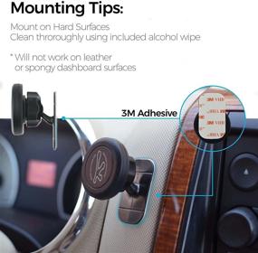 img 2 attached to 📱 Tackform Magnetic Phone Mount with Stick On Base – Versatile Cell Phone Holder for Car, Kitchen, Bedside, Bathroom