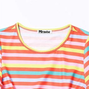 img 2 attached to 🌈 Rainbow Girls' Clothing: Sleeve Summer Cotton T Shirts, Tops, Tees & Blouses