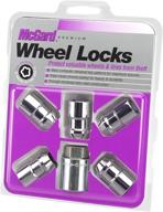 🔒 set of 5 mcgard 24538 chrome cone seat wheel locks - 1/2"-20 thread size logo