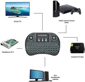 img 3 attached to Wireless Keyboard Touchpad Backlit Raspberry Computer Accessories & Peripherals