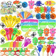 🎁 ultimate fun party toys assortment for kids - treasure chest prizes box, birthday party, classroom rewards, carnival prizes, pinata fillers (pack of 70) logo