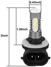 img 1 attached to 💡 Светодиодные лампы большой мощности 270W, 4800LM, 6000K - 3 шт. Замена фар для Polaris Sportsman ACE HAWKEYE MAGNUM RANGER RZR