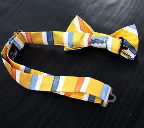 img 2 attached to 👔 SEO-Optimized: Spring Notion Striped Woven Bow Tie for Boys