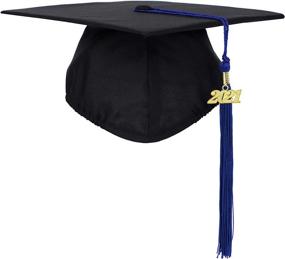 img 3 attached to 🎓 Matte Graduation Cap with Tassel Year Charm - FtyFty Unisex Adult