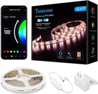 tatazone 32.8ft wifi smart rgbww led strip lights - color changing with alexa and google, music sync, ideal for mirror, bedroom, kitchen, ceiling, tv логотип