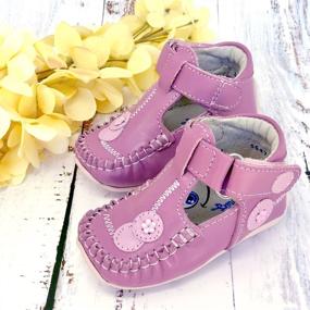 img 1 attached to Enhance Early Walking with Wobbly Waddlers First Steps Shoes – Incredible Arch & Ankle Support for Toddler Girls
