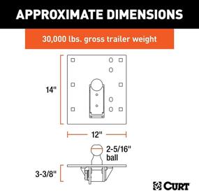 img 3 attached to 🔧 CURT 61052 Folding Ball Gooseneck Hitch for Over-Bed Installation, 30,000 lbs Capacity, 2-5/16-Inch Ball