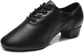 img 4 attached to YKXLM Leather Professional Ballroom Performance Women's Shoes and Athletic