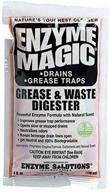 🚽 powerful enzyme-based grease & waste digester for clearing slow/clogged drains, urinals, commodes, beverage towers, grease traps; breaks down waste, fat, oil, grease; eliminates odor (4 oz x 32-pack) logo