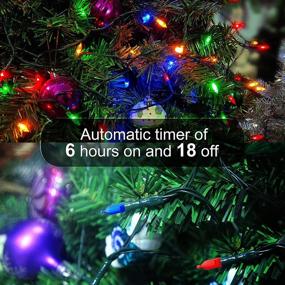 img 1 attached to 🎄 Multicolor Battery Operated String Lights, 50 LED Christmas Lights with Timer & 8 Modes, 18ft Mini Lights for Christmas Tree, Wreath, Party, Wedding Thanksgiving Decoration