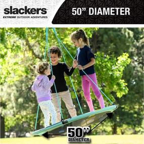 img 2 attached to 🌳 Slackers TreeZone Adventure Sky Swing - Conveniently Attachable to Tree, Swing Set or Our Signature Build A Branch - An Excellent Addition for Outdoor Family Fun in Your Backyard Adventures! (50")