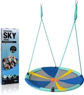 🌳 slackers treezone adventure sky swing - conveniently attachable to tree, swing set or our signature build a branch - an excellent addition for outdoor family fun in your backyard adventures! (50") логотип