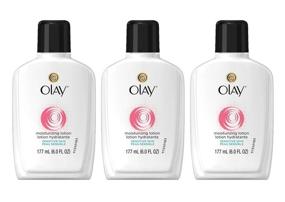 img 4 attached to 🌿 Olay Face Moisturizer for Sensitive Skin - 12-Hour Hydration with Aloe, Moisturizing Facial Lotion - 6 Oz (Pack of 3, Varying Packaging)