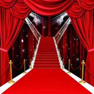 cylyh 10x10ft red carpet vinyl photography backdrop - customizable photo background studio prop - d105 logo