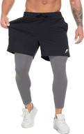 🏋️ ss color fish men compression pants: premium athletic baselayer legging for intense workouts and running logo