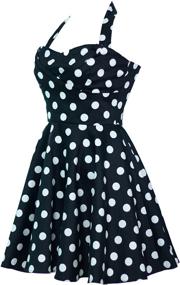 img 3 attached to 👗 Платье Ixia Polka Dot A-line 50s Pinup: Классическая элегантность с ретро-изюминкой