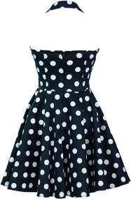 img 2 attached to 👗 Платье Ixia Polka Dot A-line 50s Pinup: Классическая элегантность с ретро-изюминкой