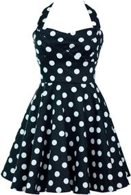 img 4 attached to 👗 Платье Ixia Polka Dot A-line 50s Pinup: Классическая элегантность с ретро-изюминкой