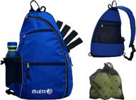 🎒 mcett pickleball sling bag – versatile crossbody backpack for improved pickleball storage – designed for pickleballs, paddles, water bottle, personal items, and travel gear логотип