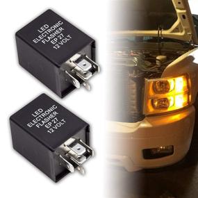 img 1 attached to 🚗 Upgrade Your Ford Mustang: PA EP27 LED Flasher Relay 5-PIN Turn Signal Light Bulbs Electronic Fix Kit