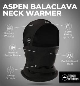 img 2 attached to Versatile Neck Warmer with Helmet Liner Hood - Ultimate Balaclava Hoodie for Winter Sports and Outdoor Activities! Stay Warm, Protected, and Stylish in Snow, Wind, and Cold Weather. Perfect for Men & Women!