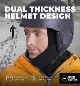 img 3 attached to Versatile Neck Warmer with Helmet Liner Hood - Ultimate Balaclava Hoodie for Winter Sports and Outdoor Activities! Stay Warm, Protected, and Stylish in Snow, Wind, and Cold Weather. Perfect for Men & Women!