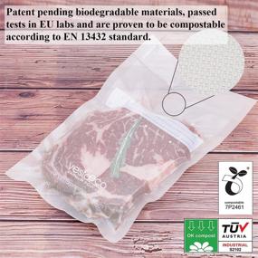 img 3 attached to 🛍️ VestaEco Biodegradable Vacuum Sealer Bags Rolls – 11x20 2 Pack, OK Compost Certified, Patent Pending – Ideal for Food Vac Storage or Sous Vide – Sustainable Environment Saver