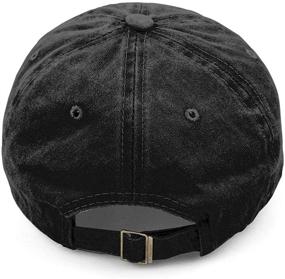 img 1 attached to Unisex UFO Bigfoot Denim Hat: Stylish Adjustable Washed Dyed Cotton Dad Baseball Cap