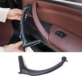 img 4 attached to 🚪 Striking Jaronx Door Pull Handle for BMW X5 X6 - Passenger Side Front/Rear Inner Door Trim Grab Cover (2008-2013 X5, 2008-2014 X6) - Leather Cover Excluded