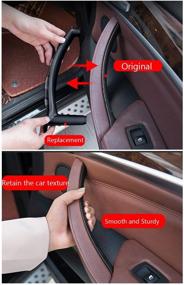 img 1 attached to 🚪 Striking Jaronx Door Pull Handle for BMW X5 X6 - Passenger Side Front/Rear Inner Door Trim Grab Cover (2008-2013 X5, 2008-2014 X6) - Leather Cover Excluded