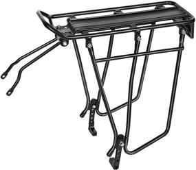 img 4 attached to 🚲 SONGMICS Adjustable Bicycle Cargo Carrier Rack with Disc Brake - USBC03B