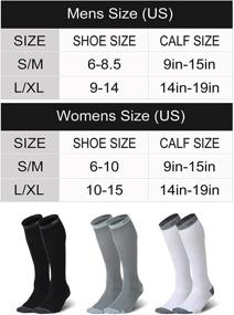 img 3 attached to 🧦 Celersport Compression Socks: 3 Pairs for Ultimate Nursing Support - 20-30mmHg Compression Level for Men and Women