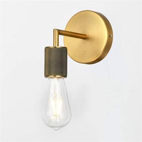 img 3 attached to 🛁 PASSICA DECOR 2-Pack Vintage Wall Light Fixture, Industrial Sconce Vanity Light, Antique Brass Lamp for Bathroom Vanity and Bedroom